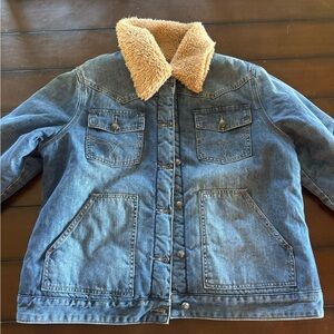 Shyanne Blue Jean Jacket with Tan Collar